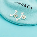 Tiffany T Smile Wire Stud Earrings in 925 Sterling Silver-3