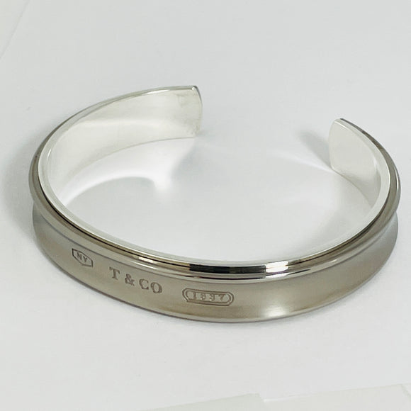 Tiffany & Co 1837 Cuff Bracelet in Sterling Silver and Titanium