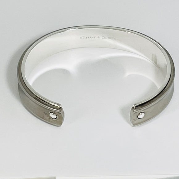 Tiffany & Co 1837 Cuff Bracelet in Sterling Silver and Titanium