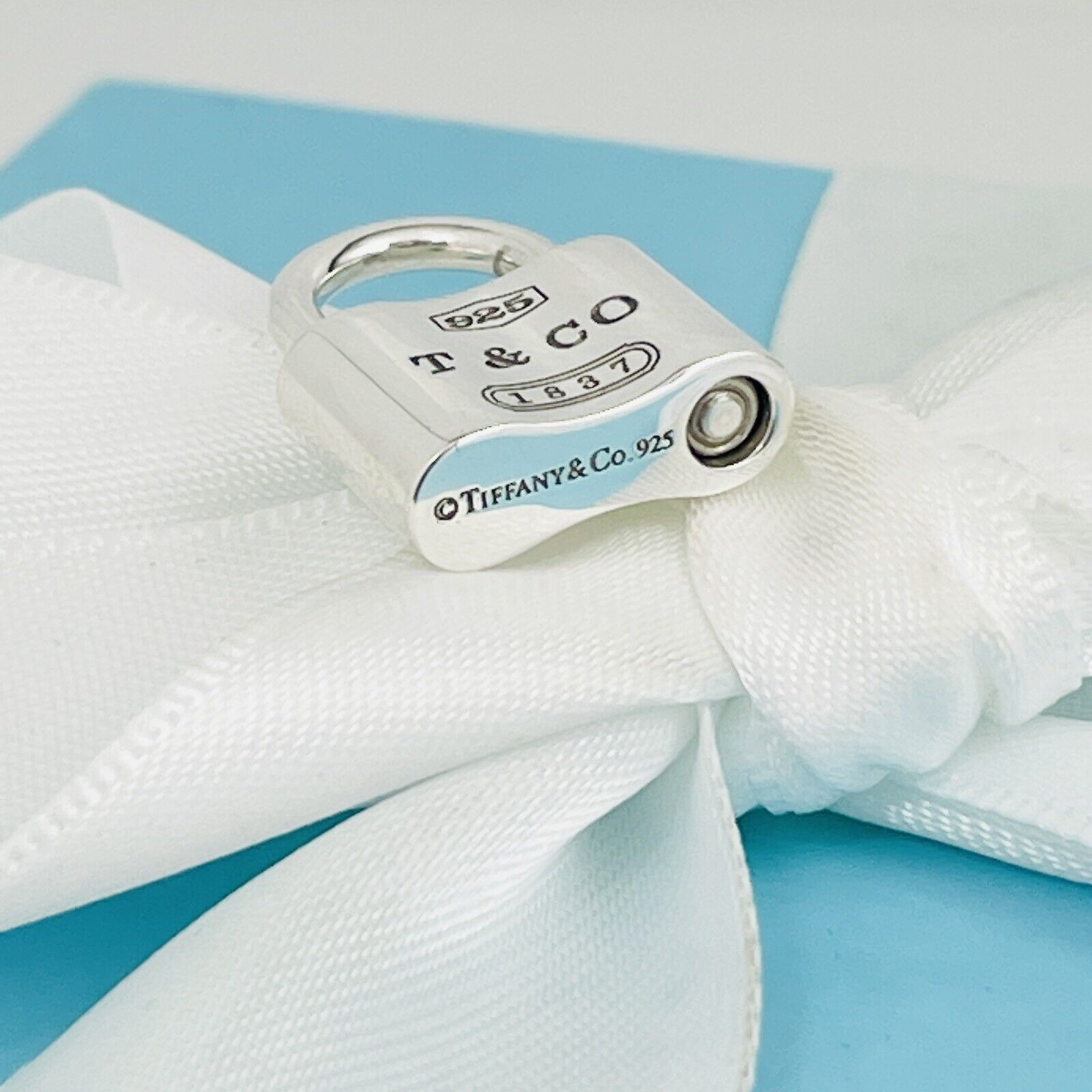 Pre-Owned Authentic Tiffany 1837 Padlock Lock Charm or Pendant