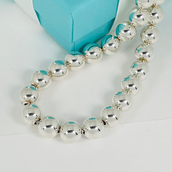 18.25" Tiffany HardWear Bead Ball Necklace 10mm Beads in Sterling Silver - 3