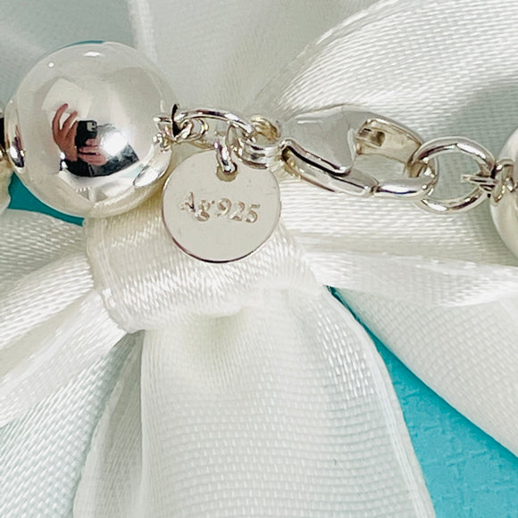 18.25" Tiffany HardWear Bead Ball Necklace 10mm Beads in Sterling Silver