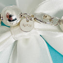 18.5" Tiffany HardWear Bead Ball Necklace 10mm Beads in Sterling Silver-5