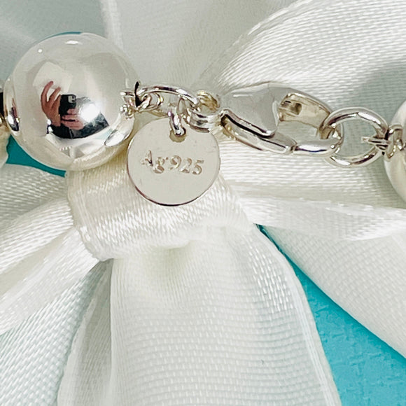 18.5" Tiffany HardWear Bead Ball Necklace 10mm Beads in Sterling Silver