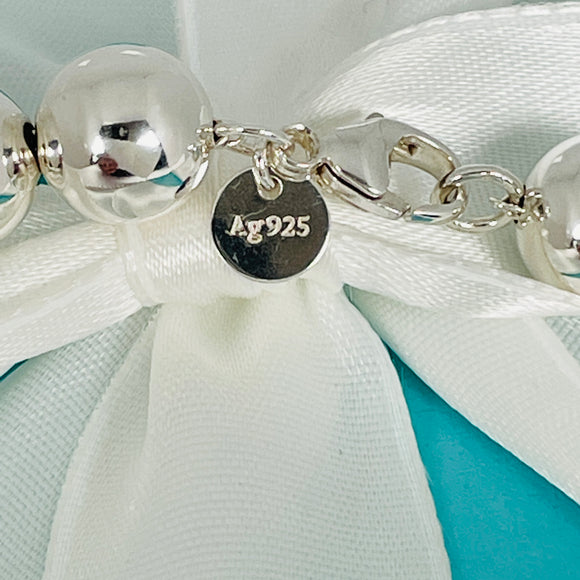 18.25" Tiffany HardWear Bead Ball Necklace 10mm Beads in Sterling Silver