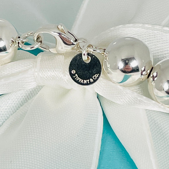 18.25" Tiffany HardWear Bead Ball Necklace 10mm Beads in Sterling Silver