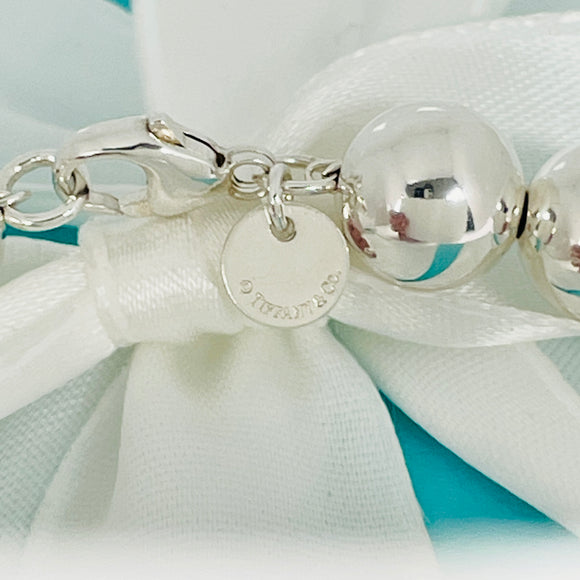 18.25" Tiffany HardWear Bead Ball Necklace 10mm Beads in Sterling Silver