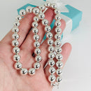 18.5" Tiffany HardWear Bead Ball Necklace 10mm Beads in Sterling Silver-2