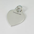 Vintage Tiffany & Co Sterling Silver Engravable Blank Heart Tag Charm or Pendant-2
