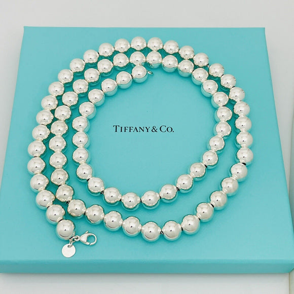 Rare 30" Tiffany & Co HardWear Bead Ball Necklace in Sterling Silver