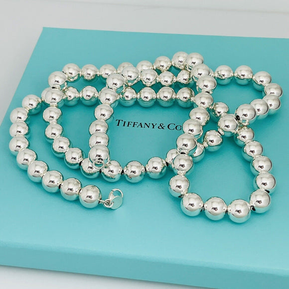 Rare 30" Tiffany & Co HardWear Bead Ball Necklace in Sterling Silver