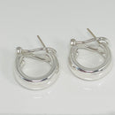 Tiffany & Co Vintage Hoop Huggie Omega Back Earrings in Sterling Silver-1
