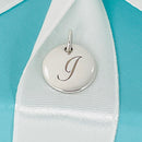 Tiffany Letter i Notes Alphabet Disc Pendant-1