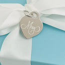 Tiffany & Co Mom Mother's Day Heart Tag Charm or Pendant-4