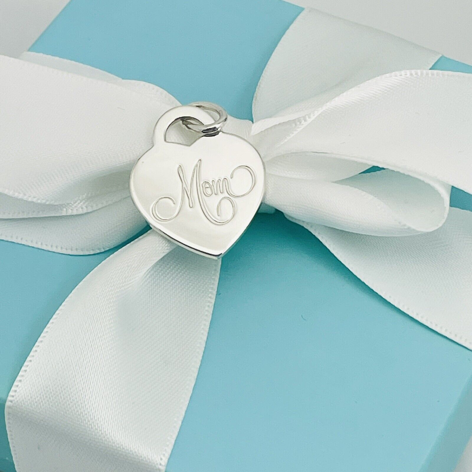 Tiffany & Co Mom Mother's Day Heart Tag Charm or Pendant