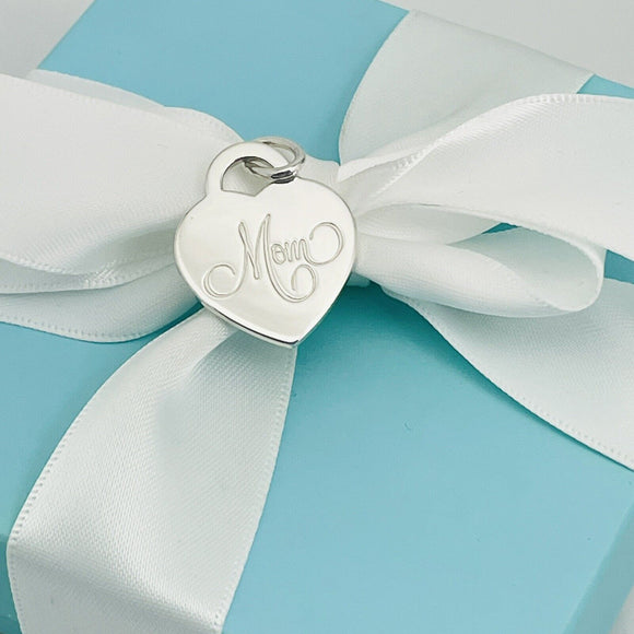 Tiffany & Co Mom Mother's Day Heart Tag Charm or Pendant