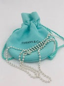 24" Tiffany & Co Bead Necklace Dog Chain - Men's Unisex in Sterling Silver-2