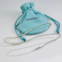 Tiffany & Co Mixed Bead Chain 28" to 32" in Sterling Silver Adjustable Necklace - 1
