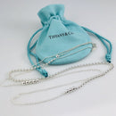 Tiffany & Co Mixed Bead Chain 28" to 32" in Sterling Silver Adjustable Necklace-1