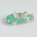 RARE Tiffany & Co Convertible Car Charm or Pendant in Blue Enamel - 1