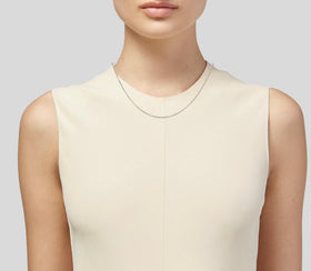 16" Tiffany & Co Bead Necklace Dog Chain in Sterling Silver - 0