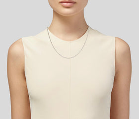 20" Tiffany & Co Bead Necklace Dog Chain - Men's Unisex in Sterling Silver - 0