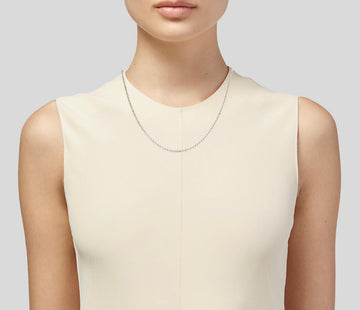 20" Tiffany & Co Bead Necklace Dog Chain - Men's Unisex in Sterling Silver - 0