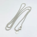 16" Tiffany & Co Bead Necklace Dog Chain in Sterling Silver-1
