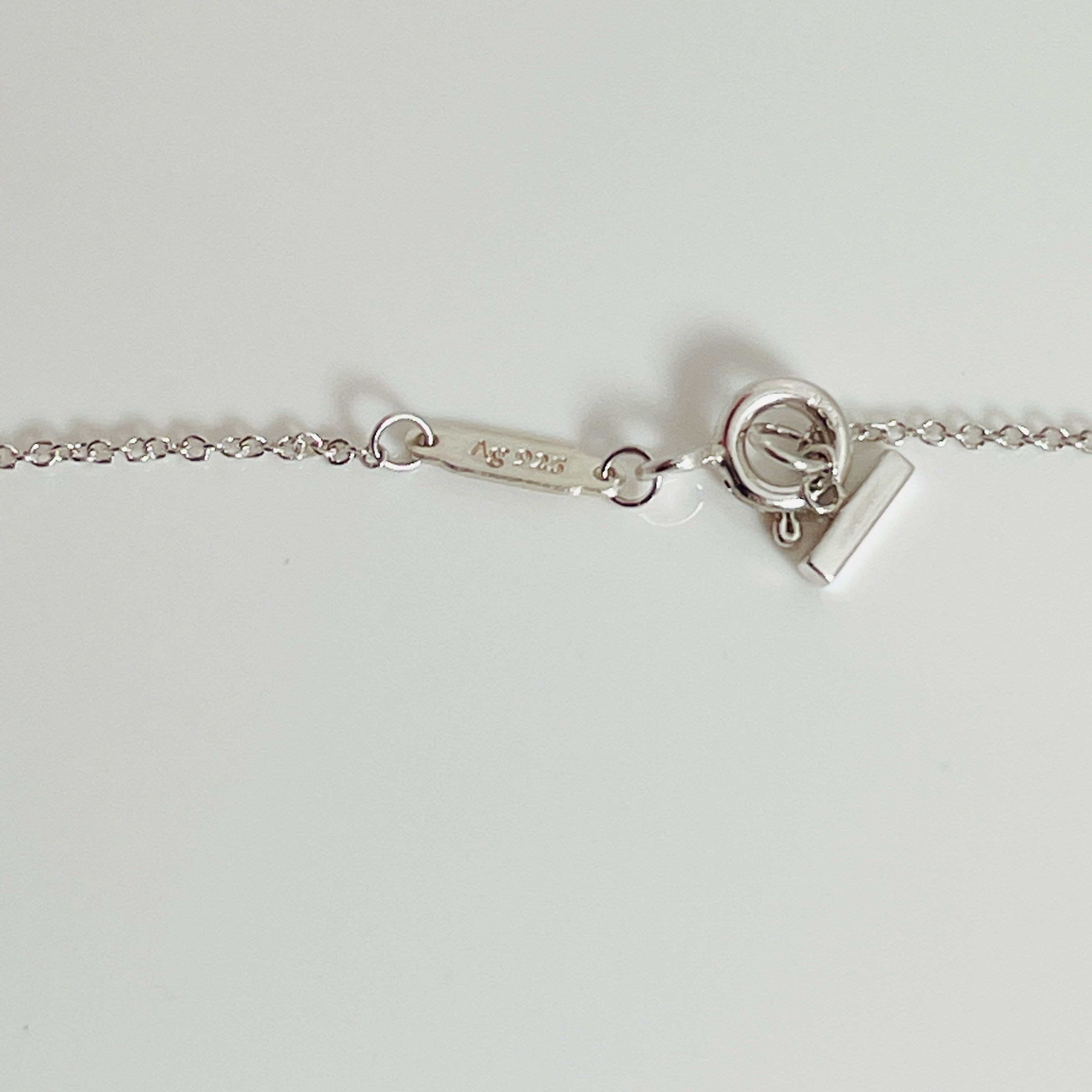 Tiffany T Smile 18" - 20" Adjustable Necklace in Sterling Silver