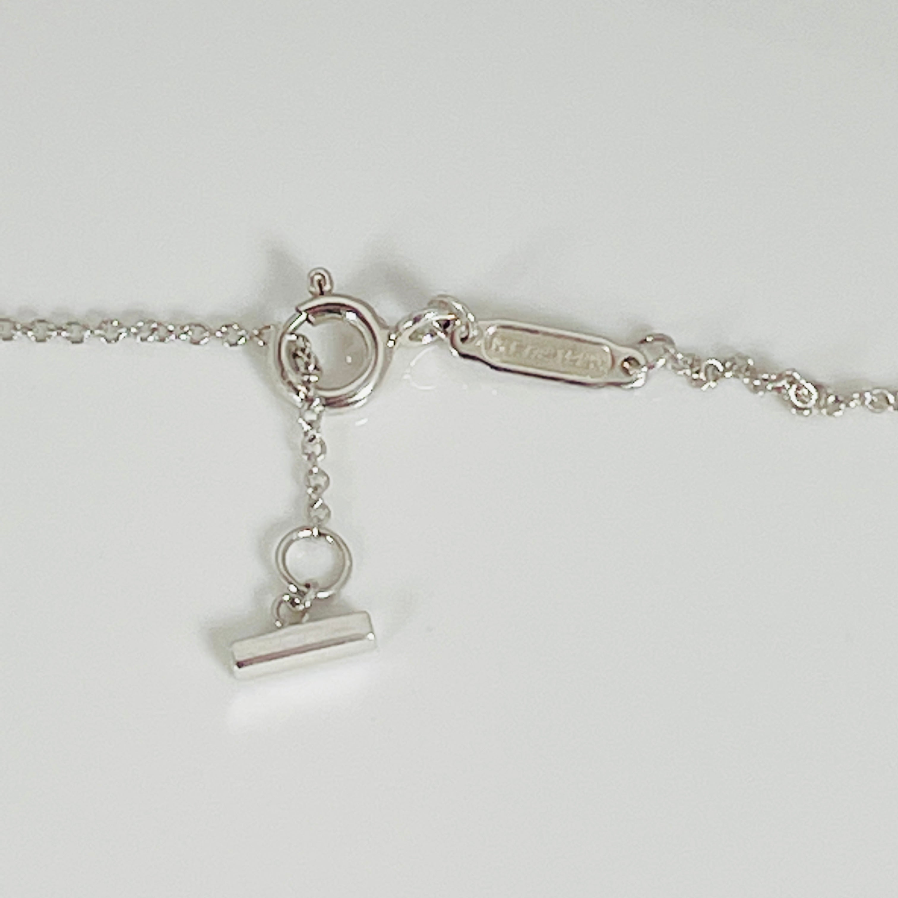 Tiffany T Smile 18" - 20" Adjustable Necklace in Sterling Silver