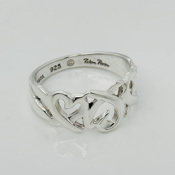 Size 6.5 Tiffany Triple Loving Hearts Ring Band - Paloma Picasso - Silver