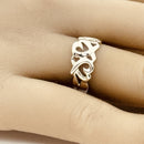 Size 6.5 Tiffany Triple Loving Hearts Ring Band - Paloma Picasso - Silver-2