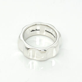 Size 6 Tiffany Groove Wide Ring Band by Paloma Picasso in Sterling Silver