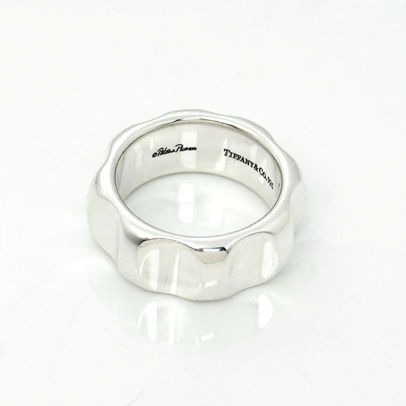 Size 6 Tiffany Groove Wide Ring Band by Paloma Picasso in Sterling Silver