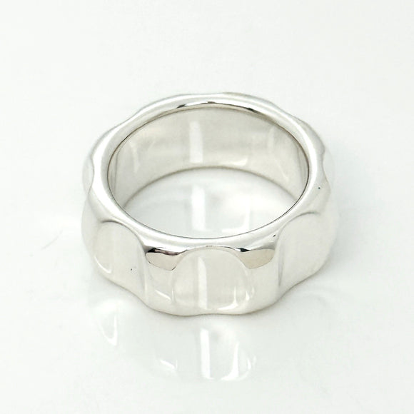 Size 6 Tiffany Groove Wide Ring Band by Paloma Picasso in Sterling Silver