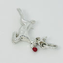 Tiffany & Co. Rudolph Red Nose Reindeer Christmas Charm in Red Enamel-3