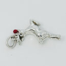 Tiffany & Co. Rudolph Red Nose Reindeer Christmas Charm in Red Enamel-4