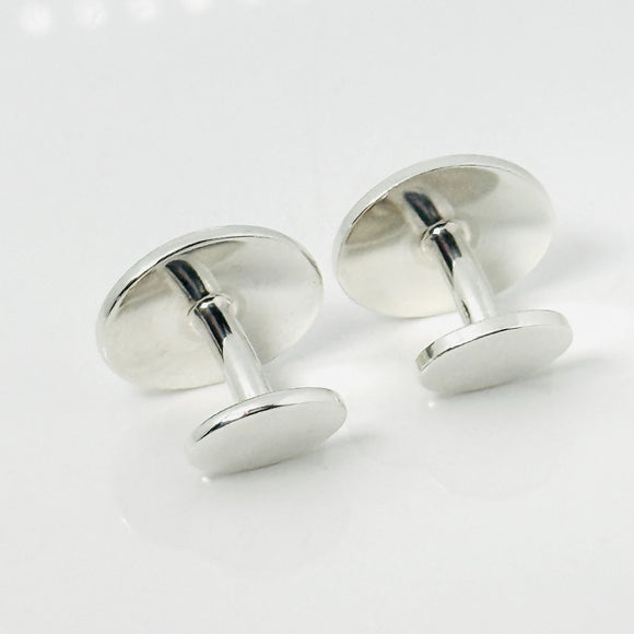 Please Return to Tiffany Oval Cufflinks in Sterling Silver