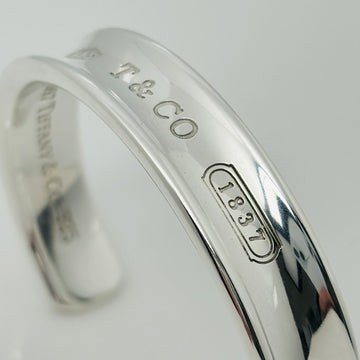 Small 6" Tiffany & Co 1837 Wide Cuff Bracelet in Sterling Silver - 0