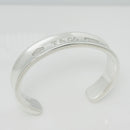 Small 6" Tiffany & Co 1837 Wide Cuff Bracelet in Sterling Silver-3