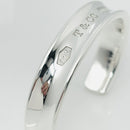 Small 6" Tiffany & Co 1837 Wide Cuff Bracelet in Sterling Silver-5