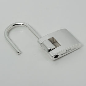 Tiffany & Co Padlock Key Ring Keychain in Sterling Silver - 0