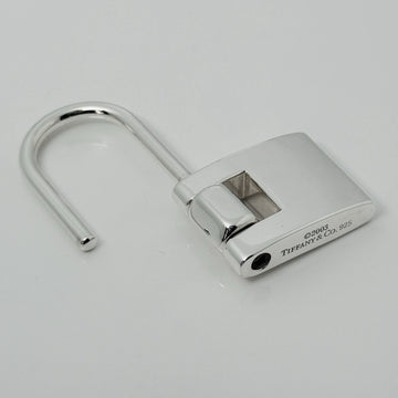 Tiffany & Co Padlock Key Ring Keychain in Sterling Silver - 0