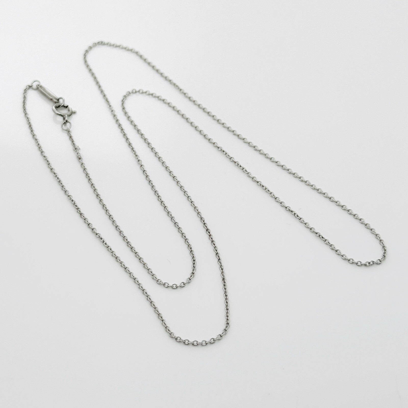 20" Tiffany & Co Platinum PT950 PT 950 Chain Necklace 1mm Links