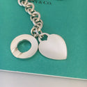 16.5" Tiffany & Co Silver Classic Blank Heart Tag Toggle Necklace in Silver - 5