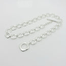 16.5" Cushion Pendant Toggle Necklace in Sterling Silver-2