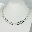 16.5" Cushion Pendant Toggle Necklace in Sterling Silver-3