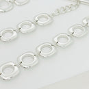 16.5" Cushion Pendant Toggle Necklace in Sterling Silver-6