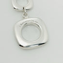 16.5" Cushion Pendant Toggle Necklace in Sterling Silver-7