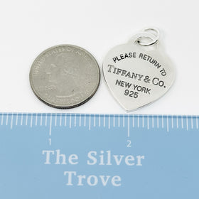 Please Return to Tiffany & Co Heart Tag Pendant or Charm Extra Large 1.2" - 0